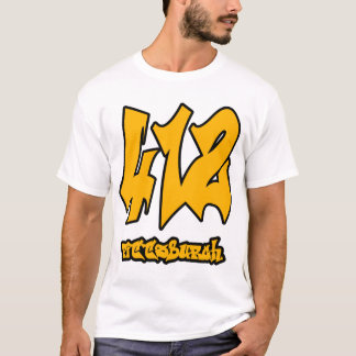T-shirt Chemise d'indicatif régional de Pittsburgh 412 -