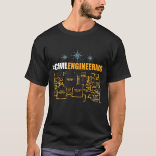 T-shirt Chemise d'ingénieur civil - étudiant d'ingénieu