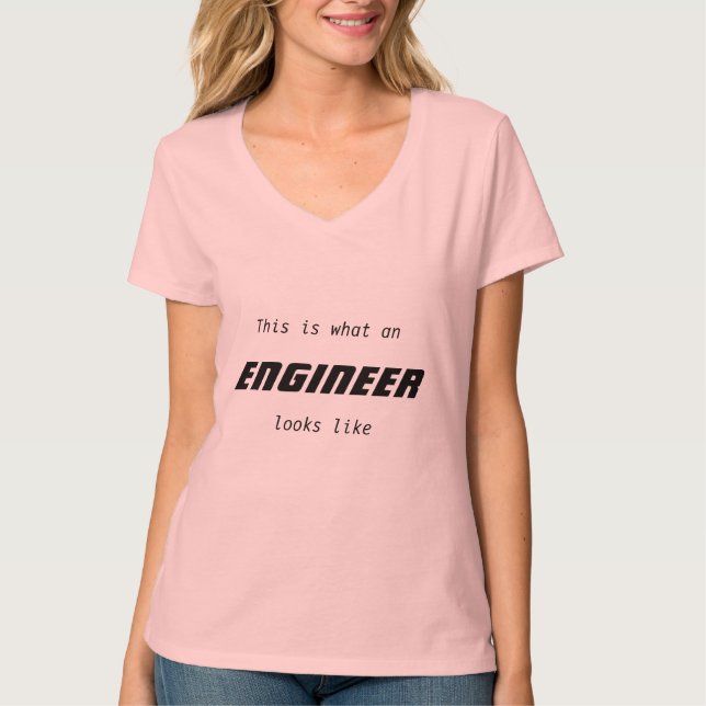 T-shirt Chemise d'ingénieur de femme (Devant)