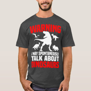 T-shirt Chemise Dinosaure Drôle Parler De Dinosaures