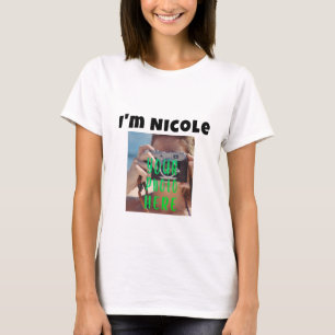 T-shirt Chemise d'introduction humoristique - Photo et nom