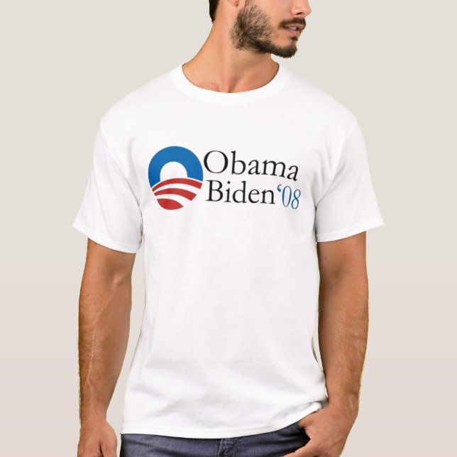 T-shirt Chemise d'Obama Biden '08 (Devant)