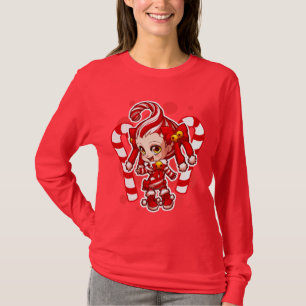 T-shirt chemise d'obscurité de Candycane-chan