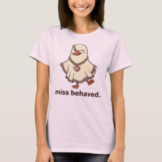 T-shirt Chemise d'oie fantôme mal élevée, Cadeau de meille