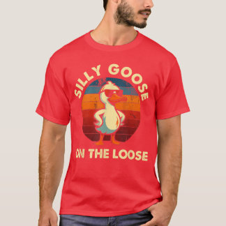 T-shirt Chemise d'oie idiot Tee - shirts graphiques Hommes