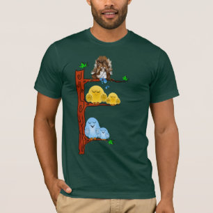 T-shirt Chemise d'oiseaux de sommeil