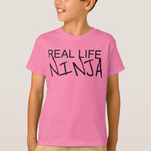 T-shirt Chemise d'orange de Ninja de vie réelle de garçons
