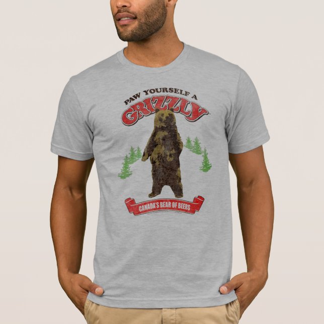 T-shirt Chemise d'ours gris (Devant)