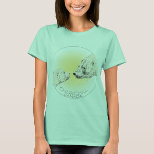 T-shirt Chemise d'ours polaire pour femmes Churchill bio