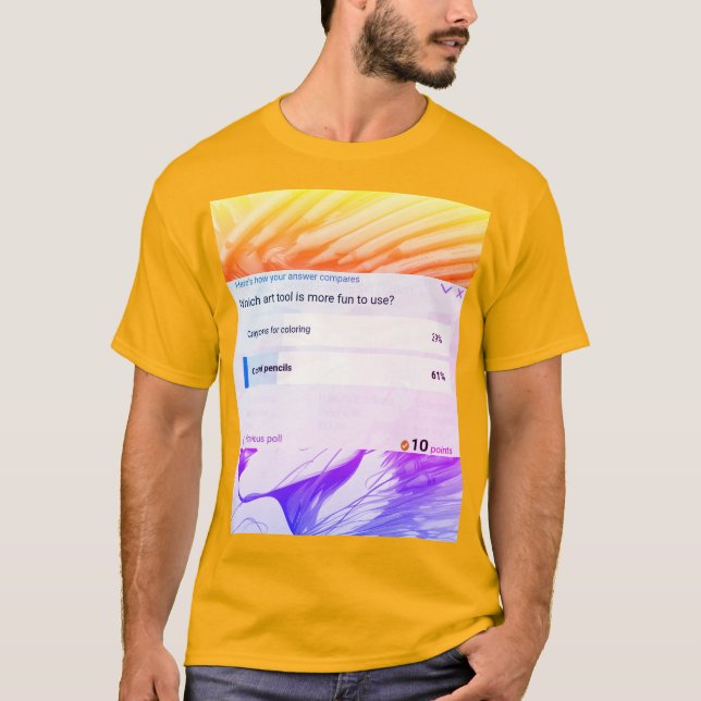 T-shirt chemise d'outil d'art (Devant)