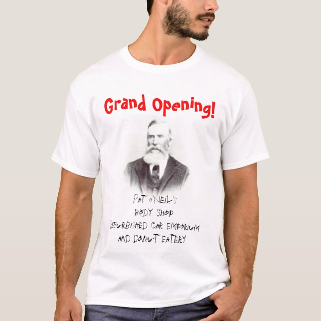 T-shirt Chemise d'ouverture officielle de Pat O'Neil (Devant)
