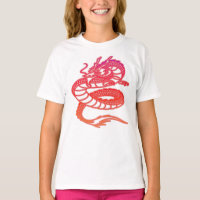 Chemise Dragon colorée dragon, Elégant T-Shi Drago