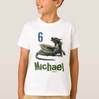 Chemise Dragon nom personnalisé âge