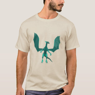 T-shirt Chemise Dragon turquoise