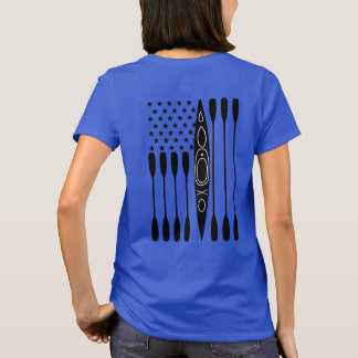 T-shirt Chemise Drapeau Américaine Kayak