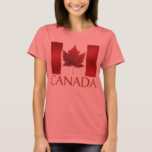 T-shirt Chemise Drapeau Canada Plus Taille Canada Baseball