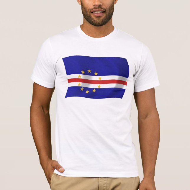 T-shirt Chemise Drapeau Cap-Vert (Devant)