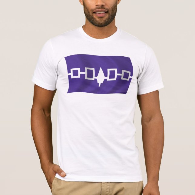 T-shirt Chemise Drapeau Confederale Iroquois (Devant)