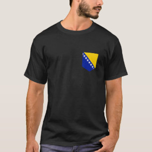 T-shirt Chemise Drapeau de Bosnie-Herzégovine avec bosniaq