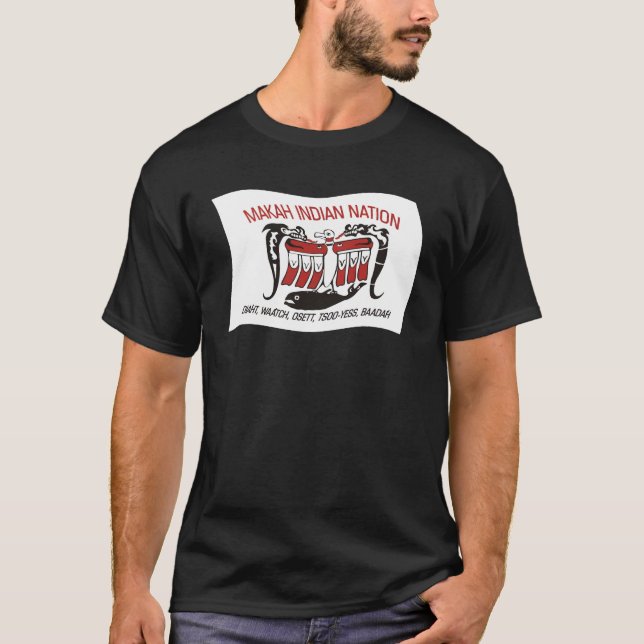 T-shirt Chemise drapeau de la tribu Makah (Devant)