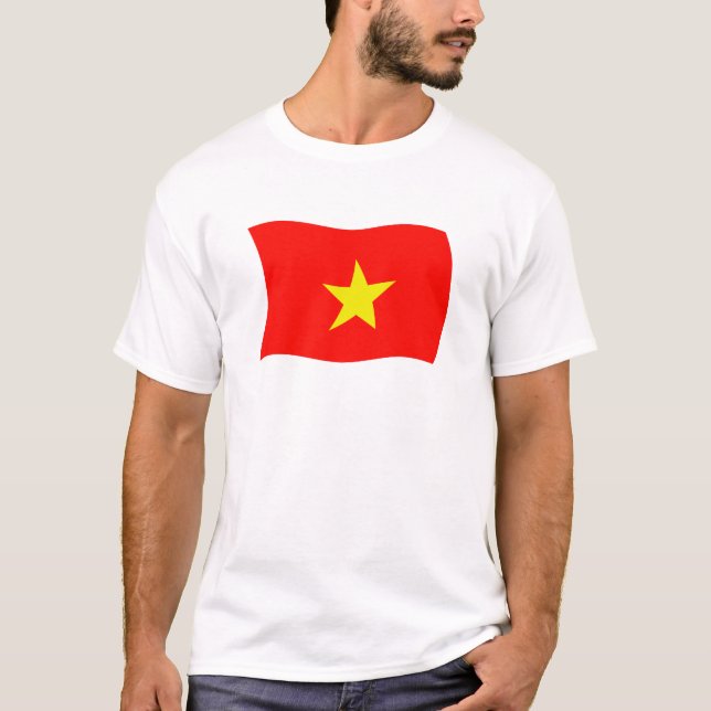 T-shirt Chemise drapeau du Vietnam (Devant)