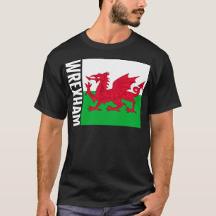 T-shirt Chemise Drapeau Galloise, Wrexham Tee, Don Pour Fi