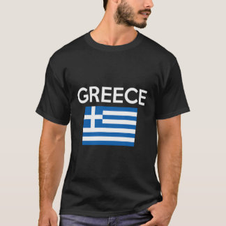 T-shirt Chemise Drapeau Grecque - Chemise À Manches Longue