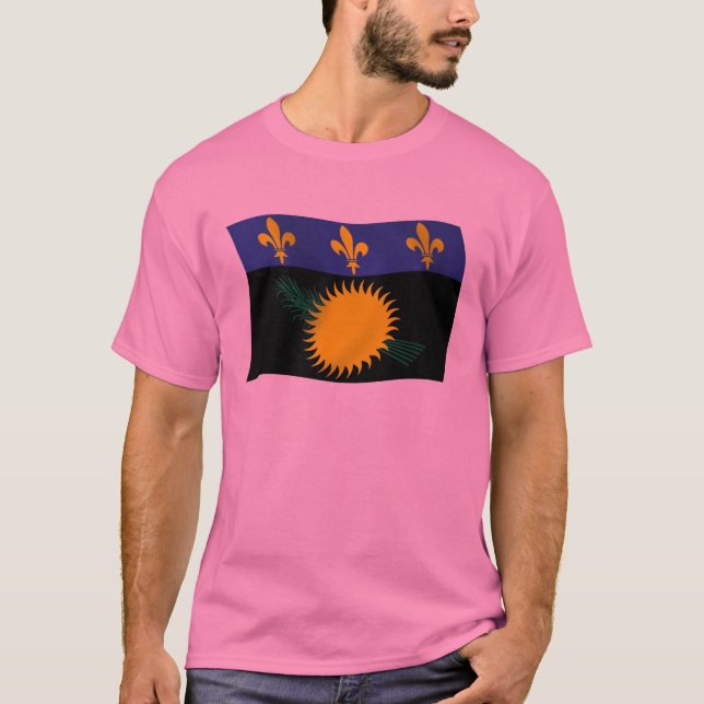 T-shirt Chemise Drapeau Guadeloupe (Devant)