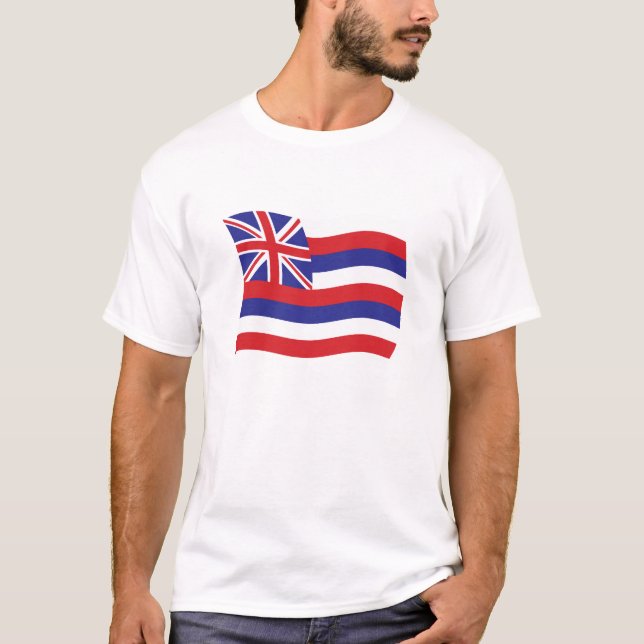 T-shirt Chemise Drapeau Hawaii (Devant)