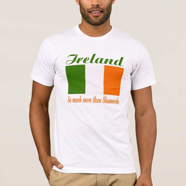 T-shirt Chemise drapeau irlandaise (Devant)