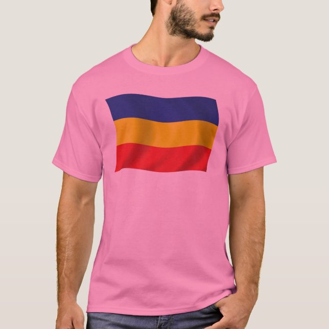 T-shirt Chemise Drapeau Khmer Kampuchea Krom (Devant)