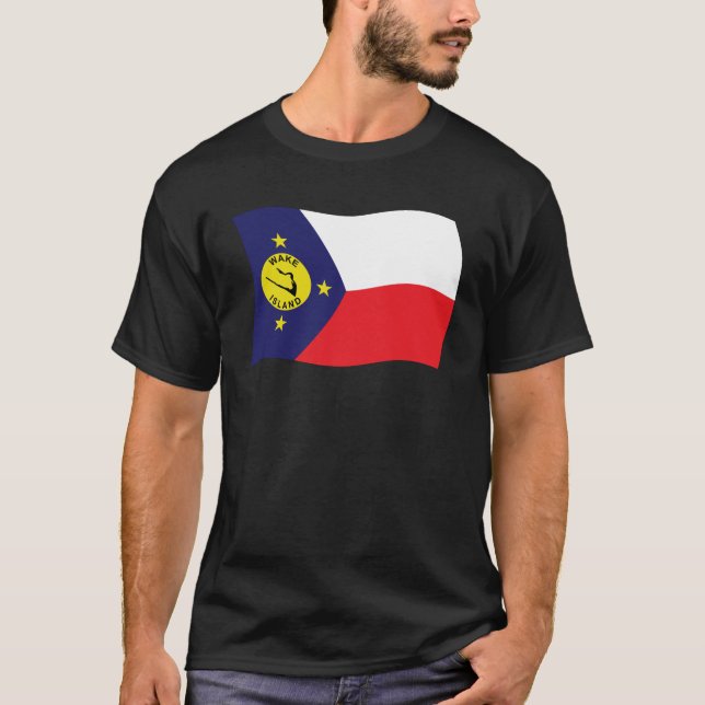 T-shirt Chemise Drapeau Wake Island (Devant)