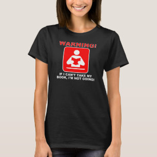 T-shirt Chemise drôle d'avertissement de ver de livre amat