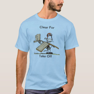 T-shirt Chemise drôle de bande dessinée d'aviation