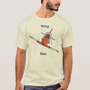 T-shirt Chemise drôle de bande dessinée d'aviation d'homme