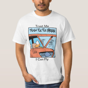 T-shirt Chemise drôle de bande dessinée d'humeur de vol