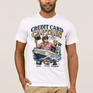 T-shirt Chemise drôle de capitaine de carte de crédit | Ty
