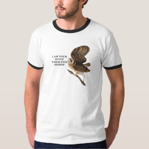 T-shirt Chemise drôle de chouette effraie