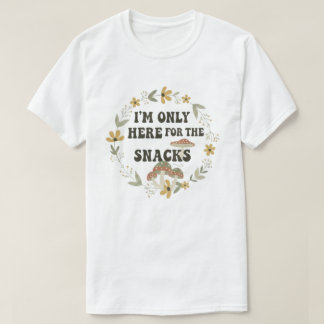 T-shirt Chemise drôle de citation de foodie Couronne flora