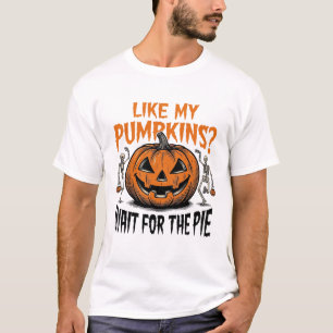 T-shirt Chemise drôle de citrouille squelette Halloween ta