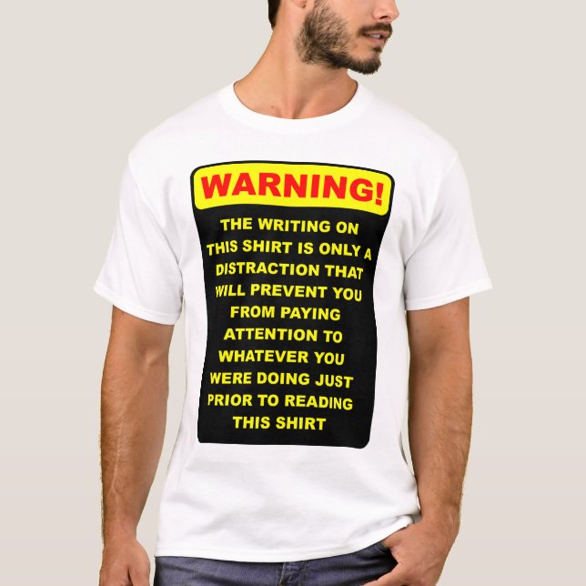 T-shirt Chemise drôle de distraction (Devant)