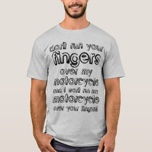 T-shirt Chemise drôle de doigts de moto