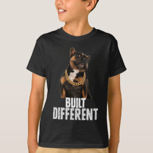 T-shirt Chemise drôle de Frenchie   Pibble construit diffé