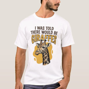 T-shirt Chemise drôle de girafe gravure vintage Design_1