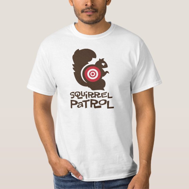 T-shirt Chemise drôle de haineux d'écureuil de patrouille (Devant)