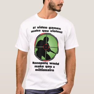 T-shirt Chemise drôle de jeux vidéo violents