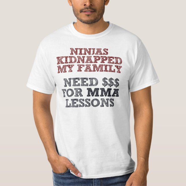 T-shirt Chemise drôle de MIXED MARTIAL ART (Devant)