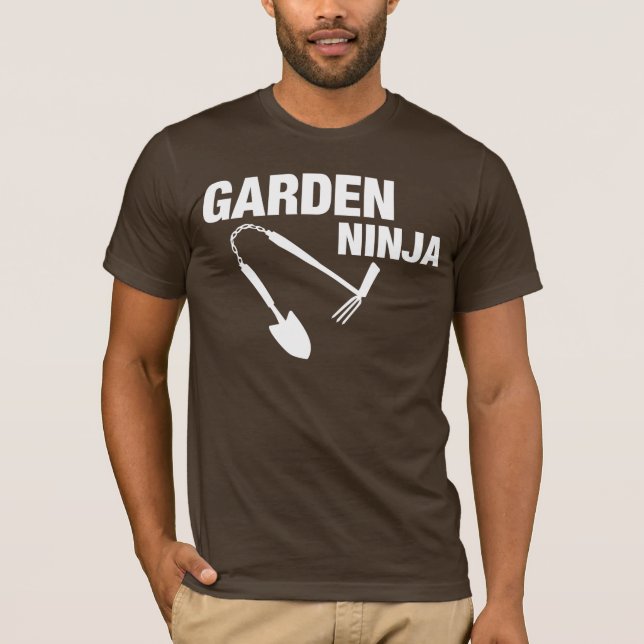 T-shirt Chemise drôle de Ninja de jardin ! (Devant)