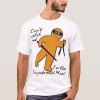 Chemise drôle de Ninjabread Ninja homme en pain d'