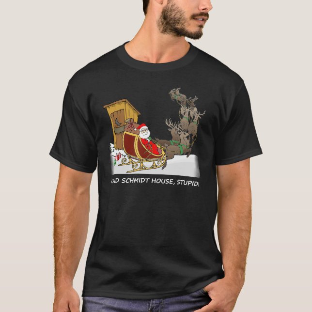 T-shirt Chemise drôle de Noël de Chambre de Schmidt (Devant)